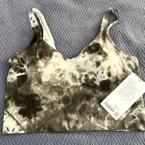 NWT Lululemon Align Tank diamond dye green size 12